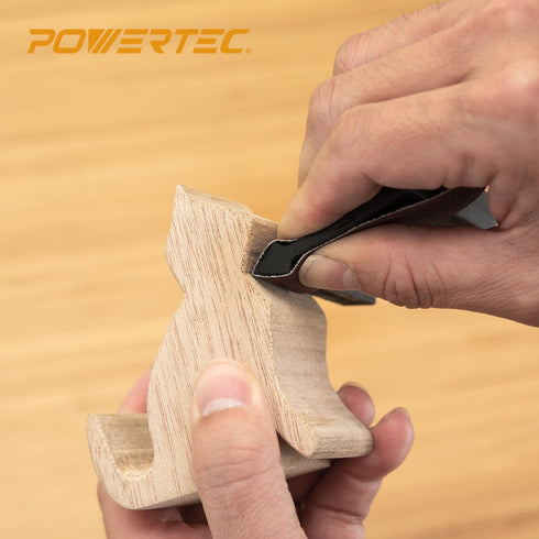 POWERTEC 71620 21-Profile Contour and Angle Sanding Grip Pack - 11pc Set for Woodworking