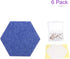 DMiotech 6 Pack 12 Inch X 10 Inch Blue Felt Bulletin Board for Sound Proofing Wall Panels in Home Studio