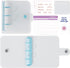SOUL MAMA Mini A8 Binder Wallet with Cash Envelopes, Cute Blue Money Organizer for Budgeting