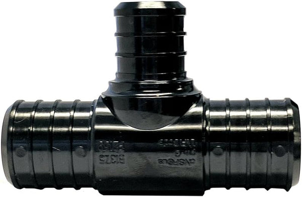 1" x 1" x 1/2" PPSU PEX Reducing TEE, Barb x Barb x Barb, Bag of 10 pcs, Pipe Fitting Plumbing Supply