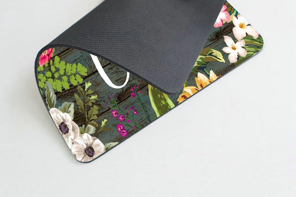 Pingpi Floral Mouse Pad - Motivational Quote "You Got This" Neoprene Inspirational Mousepad for Home Office Decor
