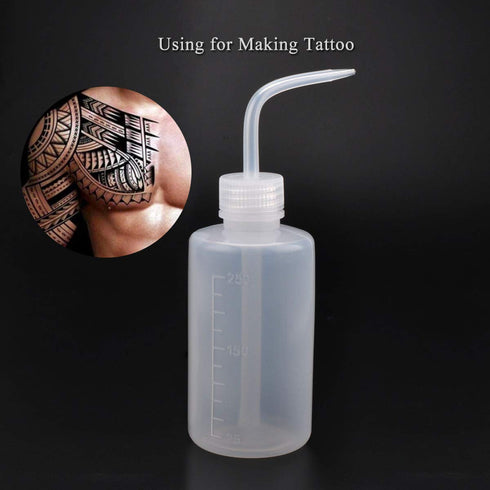 Valchoose Plastic Squeeze Bottle, Leak Proof 250ml | 8.5oz White Wash Bottle for Chemical, LDPE, Narrow Mouth Scale