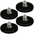 MUTUACTOR Neodymium Rubber Coated Magnets,4PCS Anti-Scratch Mounting Magnets with 1/4-20 Male Thread,35lbs