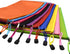 Renashed 10Pcs A4 Waterproof Zipper File Bags - Football Pattern Office Document Bags for Students, 10 Color