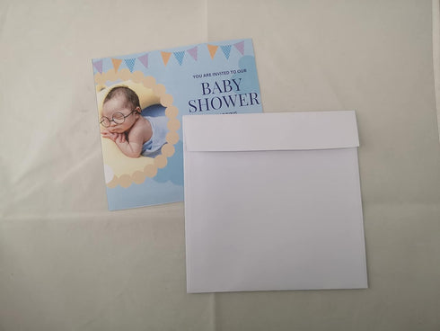WINPAQ 6 x 6 Square Envelope | 70lb White, Peel and Seal | 100 counts/Pack for Invitation, Photo & Birthday Card