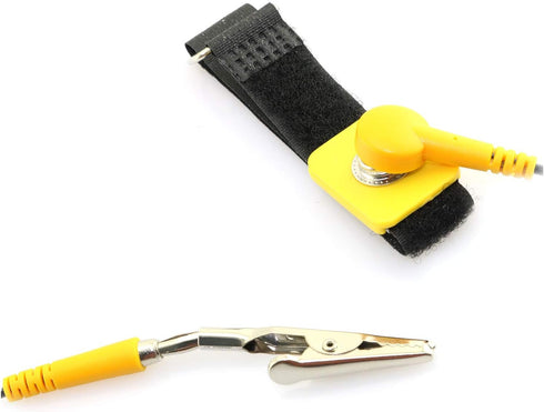 RLECS Adjustable Anti Static Wristband with Clip, ESD Wrist Strap with Grounding Wire