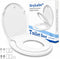 DryLabs Round Toilet Seat with Built-In Toddler Seat 16.5" - Soft Close for