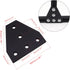 10pcs Corner Bracket Plate Black 2020 Series 5 Hole T Shape Joint Plates with 50pcs M5 T Nuts + 50pcs M5x8mm Screws + 1pcs Wrench for Slot 6mm 20S Aluminum Rail Accessories(10PCS T Shape)