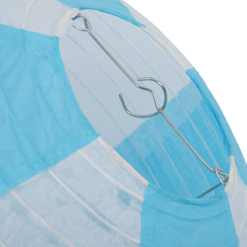 RETYLY 12inch Hot Balloon Paper Lantern Ceiling Light Wedding, Blue