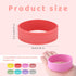 Penitue 8pcs (8 Silicone Baby Bottle Labels, Reusable Personalised Writable Name Bands for Daycare Anti-Slip Bottle