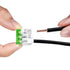 Lever Nuts Splicing Connector for Solid and Stranded Conductors, 3 Conductor with Operating Levers, AWG 12-24, Pack of