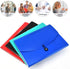 Expanding File Folder with Labels, 7 Pocket Accordion Document Organizer, Expanding Zip File Folder, Letter A4 Paper, 4