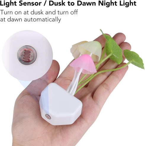 Color Changing LED Mushroom Night Light - Dreamy Bed Lamp