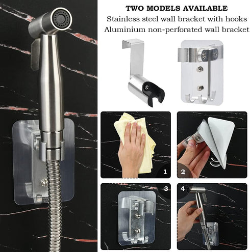 BUYGOO Handheld Bidet Sprayer for Toilet - Adjustable Water Pressure Control with Bidet Hose for Feminine Wash