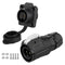 CNLINKO LP-16 IP68 Industrial Waterproof Connector, Quick Plug Circular Connector M16 2-9 Pin Flange Socket