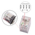 TWTADE/DC 12V Relay 5A Electromagnetic Power Coil Relay, 14 Pins with Indicator Light & Socket Base