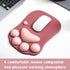 Cat Paw Ergonomic Mouse Pad with Wrist Support, Silicone Gel Mouse Mat, Cute Kawaii Design for Home/Office/Gaming, Wine