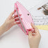 Cash Envelope Wallet with 6pcs Divider and 2pcs Monthly Tab Stickers, Reusable Budget Envelopes, Pink Glitter PVC