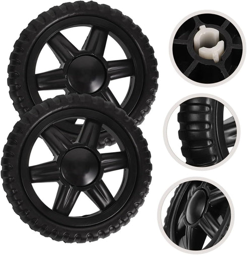4pcs KICHOUSE Heavy Duty Replacement Rolling Cart Wheels for Grocery Trolley Utility Laundry Carts Compatible Smooth