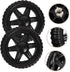 4pcs KICHOUSE Heavy Duty Replacement Rolling Cart Wheels for Grocery Trolley Utility Laundry Carts Compatible Smooth