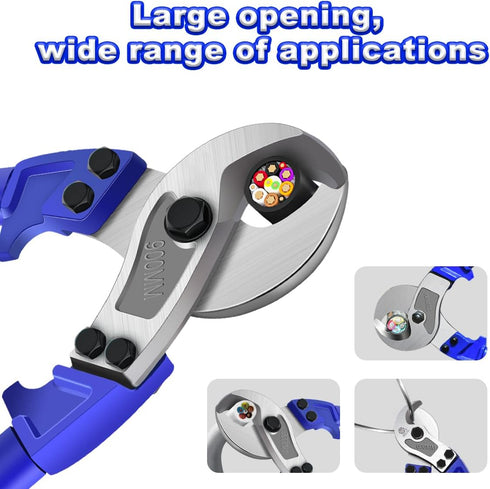 ZrgGea 24 inch Cable Cutters - Heavy Duty Wire Snips, Industrial-Grade Cutter Forged from T8 Alloy Steel for Cutting