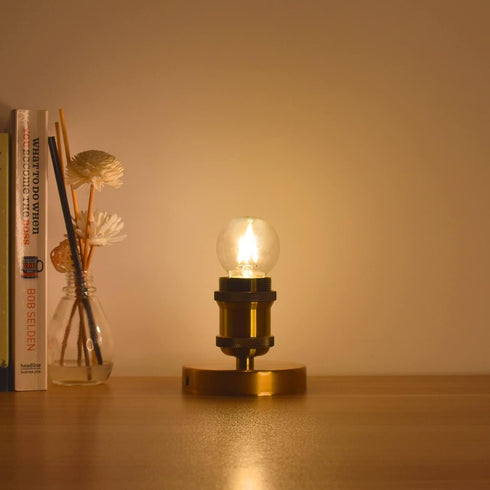 2W Globe LED Edison Bulbs, 25 Watts Equivalent, Warm White 2700K, Vintage A15/A50 E26 - 8 Pack