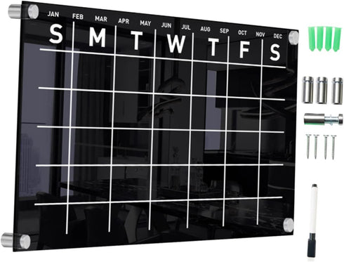 STOBOK 1 Set Erasable Message Board, Wall Mounted Memo Board, Chore Chart, Calendar, Office Decor, Weekly Plan Note