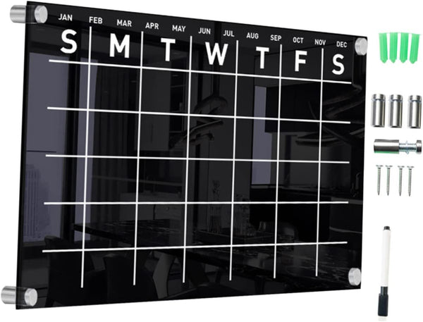 STOBOK 1 Set Erasable Message Board, Wall Mounted Memo Board, Chore Chart, Calendar, Office Decor, Weekly Plan Note