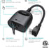 Kasa Outdoor Smart Dimmer Plug, IP64, Compatible with Alexa and Google Assistant, Long Wi-Fi Range