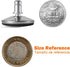 Office Chair Replacement Bell Glides, Set of 5 Low Profile Feet, Dia 7/16"(11mm) Stem for Most Chairs (Silver)