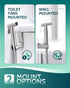 2 Pack) Handheld Toilet Bidet Sprayer for Toilet-Adjustable Water Pressure Control with Bidet Hose for Feminine Wash