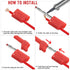 WMYCONGCONG 10 PCS Safety Fully Insulated 4mm Banana Plugs, DIY Wire Solder Male Stackable Connectors