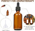 Eternal Moment 2 oz Eye Dropper Bottle, 24 Pack, 60ml Amber Glass Bottles for Essential Oils and Chemicals