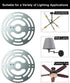 4 Inches (2 Pack) Qc Universal Light Crossbar - Light Fixture Mounting Bracket with Ground Screw and Acorn Cap Nuts