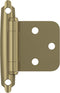 Amerock BPR3429BBZ Cabinet Hinge, Variable Overlay Self Closing Face Mount, Golden Champagne, 1 Pair/2 Pack
