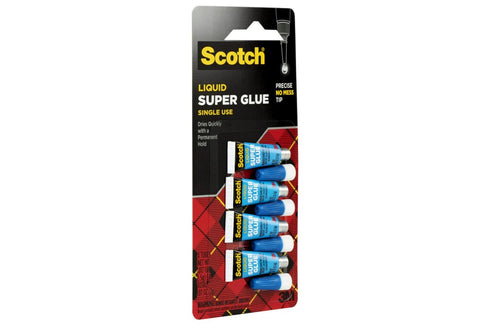 Scotch Super Glue Liquid with Precision Applicator, Fast-Drying Clear Adhesive for Plastic, Metal, Ceramic, Wood