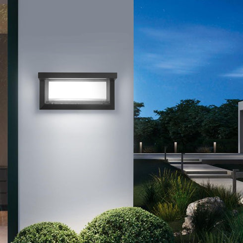 FUPE 24W 3-Color 2200LM IP65 Dimmers 1 Pack Outdoor Lights for House Exterior Lighting Fixtures Adjustable Waterproof