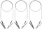 Styquenzer 3 Pcs Dental Bib Clips with Chain, Silver, Classic Style, Iron Material,