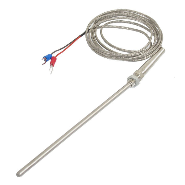 uxcell 8mm Threaded 2M Temperature Thermocouple Probe, K Type 150mm x 5mm