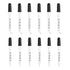 PATIKIL Eye Dropper, 12Pcs 1ml Glass Graduated Pipette Measured Dropper with Rubber Cap for Essential Oils and Lab