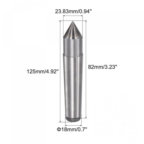 uxcell MT3 Carbide Tipped Lathe Dead Center Morse Taper 3MT 60 Degree for Woodworking Woodturning Lathe Drill Tool Tungsten Steel
