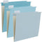 Y YOMA 6 Pack Gradient Hanging File Folders - Decorative Letter Size Folder Organizer for Filing Cabinet, Lake Blue