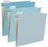Y YOMA 6 Pack Gradient Hanging File Folders - Decorative Letter Size Folder Organizer for Filing Cabinet, Lake Blue