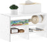 Furinno Hermite Desk Top Organizing Shelf Bookcase, White