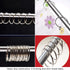 Coideal 3 Inch Extra Large Metal Book Rings, 10 Pcs Easy to Open and Close Loose Leaf Binder Rings, Silver