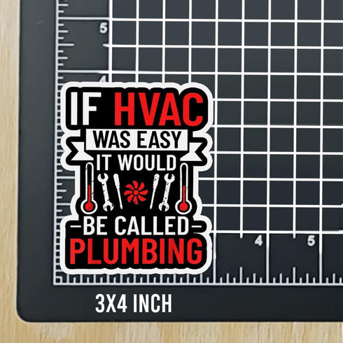 (3Pcs) HVAC Technician Stickers: Heating Ventilation Air Conditioning Tech Stickers for Hard Hats and Laptops