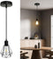 LTBLIGHT Black Pendant Light, Modern Single Pendant Light Fixture with 1.2m Cord,