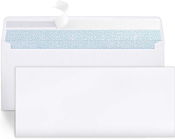 Joyberg 72 Packs #10 Business Envelopes, Self Seal Security Envelopes, Peel and Seal Closure, White, 26LB