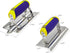 DIXIANG Set 3 (11" 4") (6" 3", 1/2"R) (6" 3", 1/2"W,1/2"D) Concrete Tools PC Stainless Steel Flat Finishing Trowel x