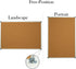 Lockways 2 Pack Double Sided Cork Board Bulletin Board, 36" x 24", Wall-Mounted Silver Aluminum Message Board